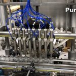 DTM Purefil 1500: An intermittent in-line flow meter filler in action.